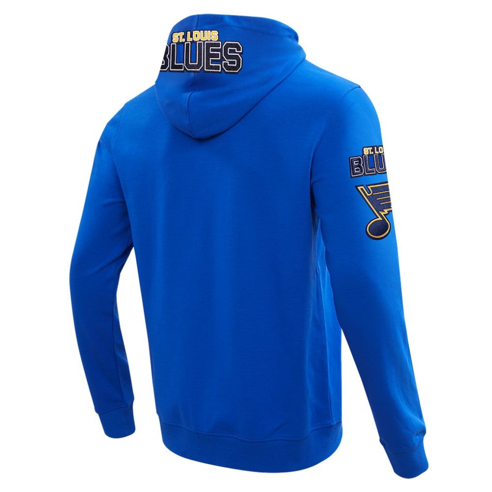NHL Blue St. Louis Blues Pro Standard Classic Chenille Full-Zip Hoodie Jacket