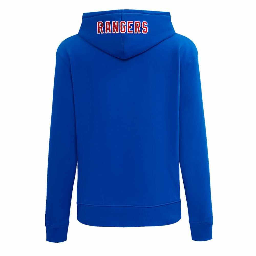 NHL Blue New York Rangers Pro Standard Women's Classic Chenille Pullover Hoodie