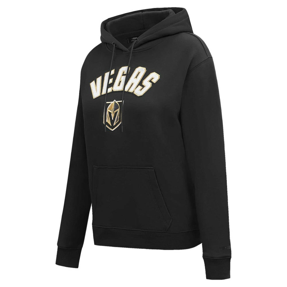 NHL Black Vegas Golden Knights Pro Standard Women's Classic Chenille Pullover Hoodie