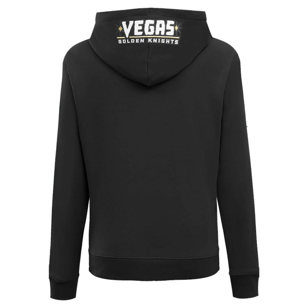 NHL Black Vegas Golden Knights Pro Standard Women's Classic Chenille Pullover Hoodie