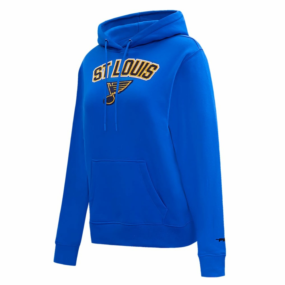 NHL Blue St. Louis Blues Pro Standard Women's Classic Chenille Pullover Hoodie