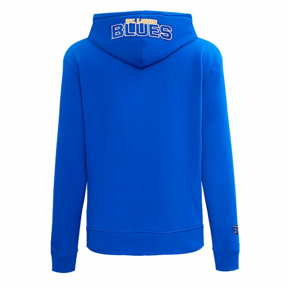 NHL Blue St. Louis Blues Pro Standard Women's Classic Chenille Pullover Hoodie
