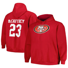 Christian McCaffrey  Big & Tall Fleece Name & Number Pullover Hoodie - San Francisco 49ers