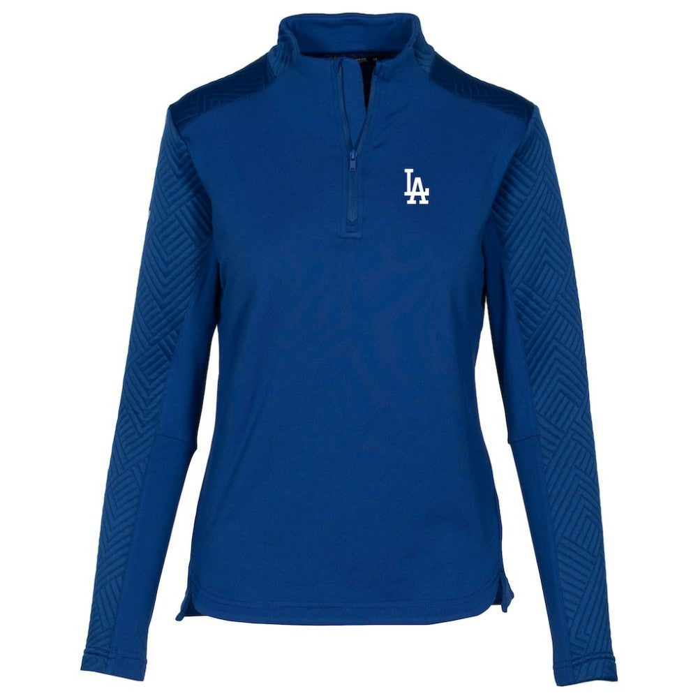 MLB Los Angeles Dodgers Levelwear Women's Daybreak Insignia 2.0 Quarter-Zip Pullover Top