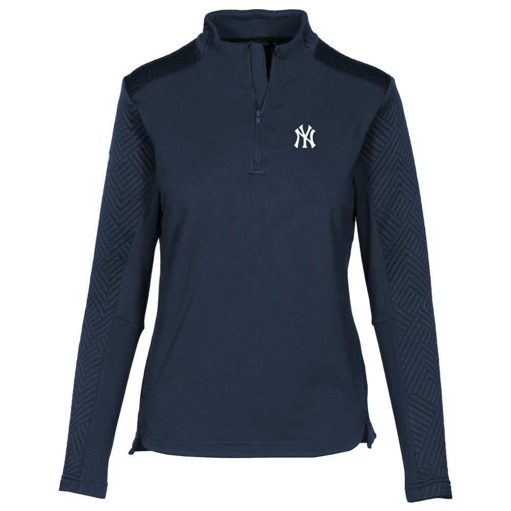 MLB New York Yankees Levelwear Women's Daybreak Insignia 2.0 Quarter-Zip Pullover Top