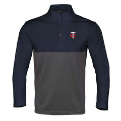 MLB Minnesota Twins Levelwear Pursue Insignia Core Quarter-Zip Pullover Top