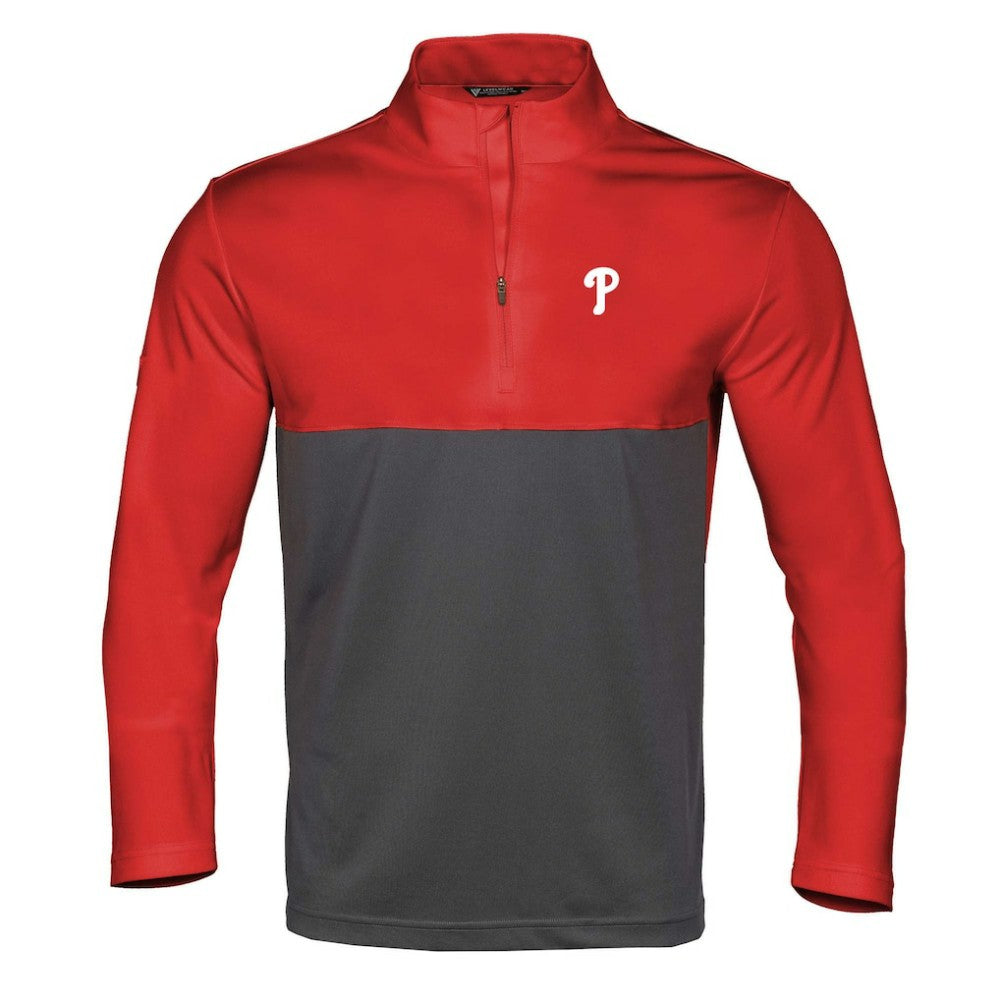 MLB Philadelphia Phillies Levelwear Pursue Insignia 2.0 Quarter-Zip Pullover Top