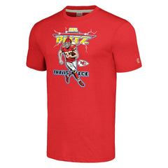 Travis Kelce  Homage Unisex NFL Blitz Player Tri-Blend T-Shirt - Kansas City Chiefs