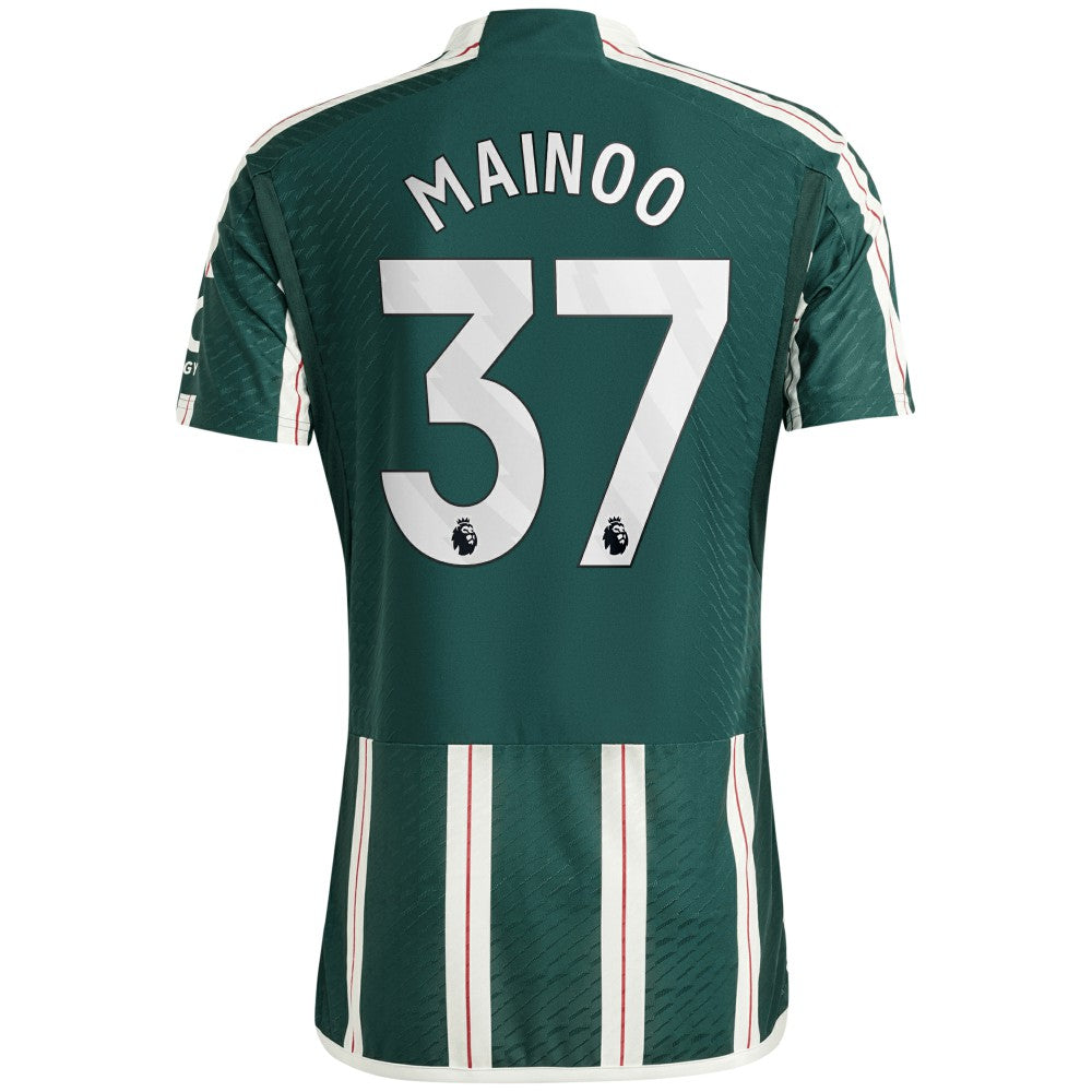 Kobbie Mainoo Manchester United 2023/24 Away Player Jersey - Adidas Green