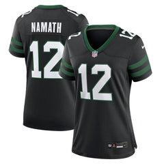 Joe Namath  Women's Retired Player Alternate Game Jersey - New York Jets