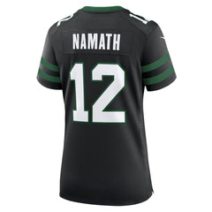 Joe Namath  Women's Retired Player Alternate Game Jersey - New York Jets