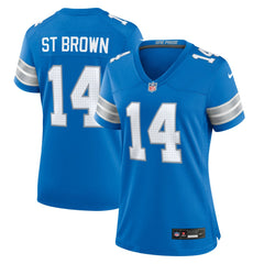 Amon-Ra St. Brown  Women's Team Game Jersey - Detroit Lions