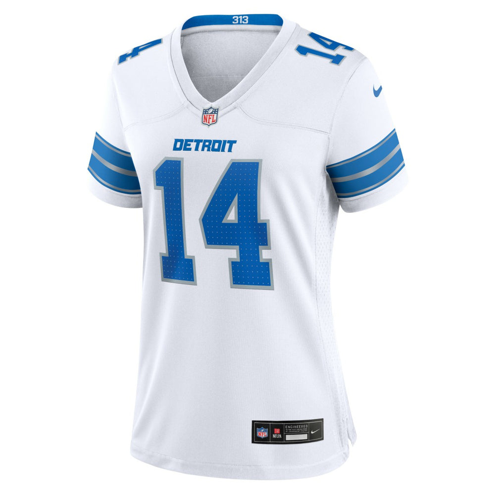 Amon-Ra St. Brown  Women's White Game Jersey - Detroit Lions