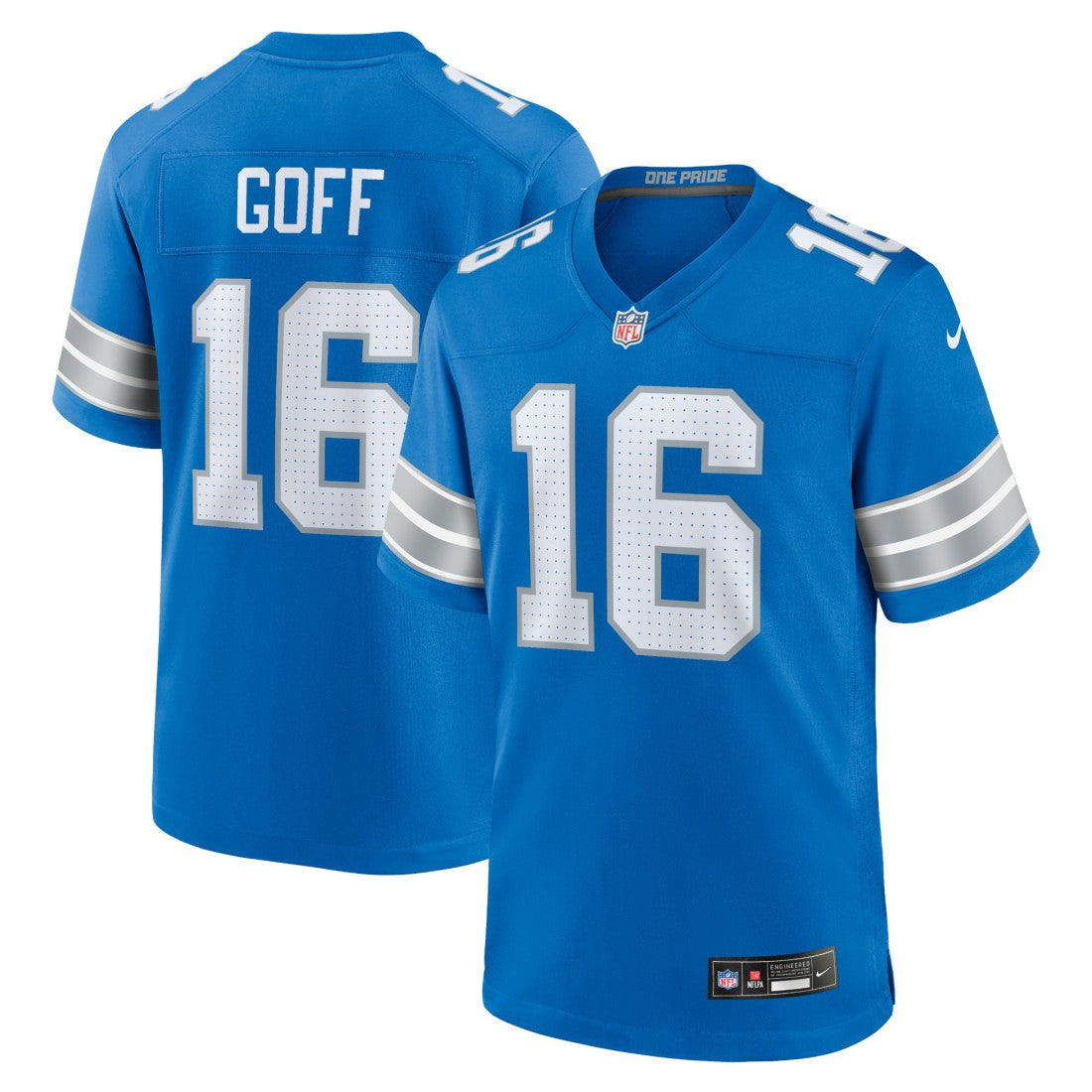 Jared Goff  Game Jersey - Detroit Lions