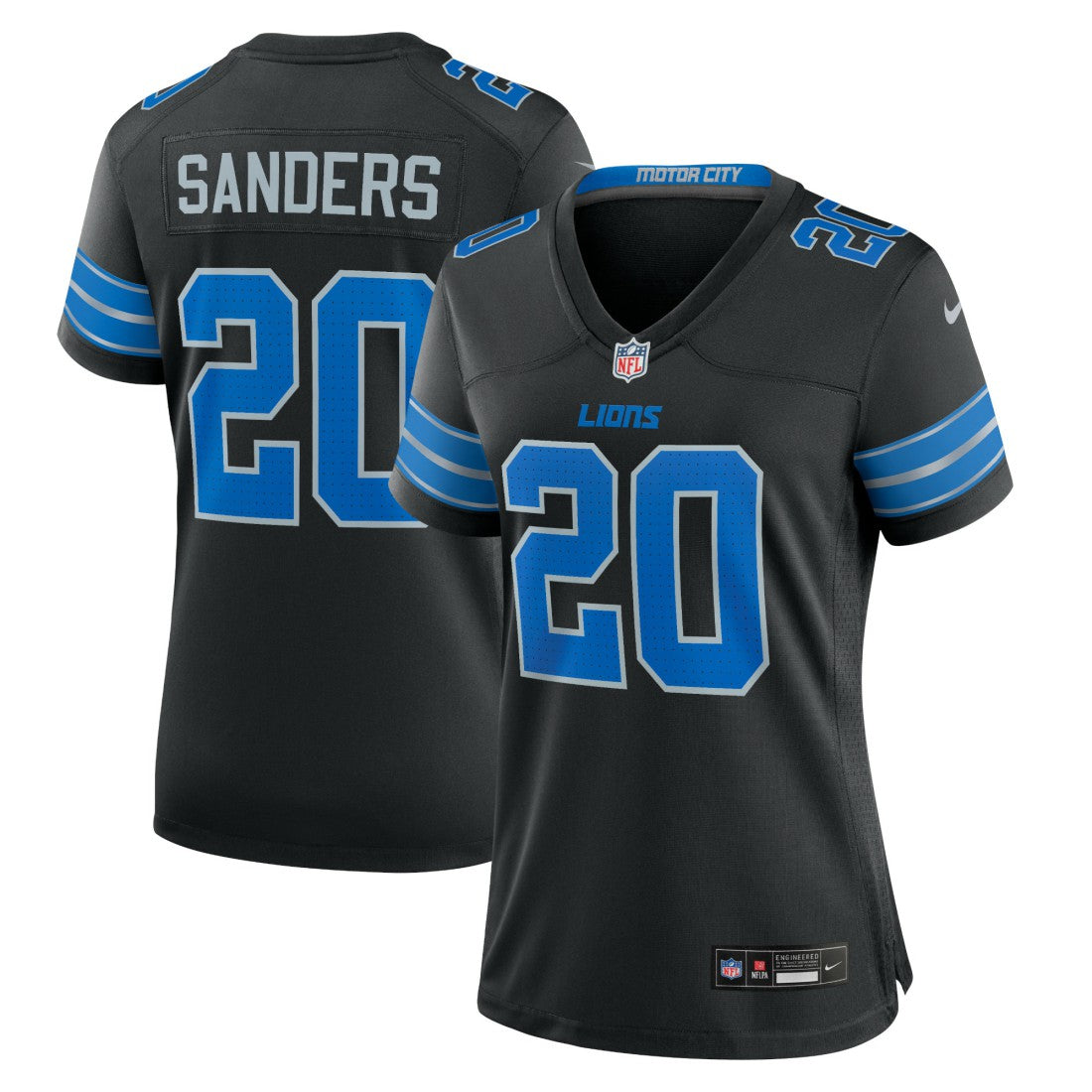 Barry Sanders  Women's 2nd Alternate Retired Player Game Jersey - Detroit Lions