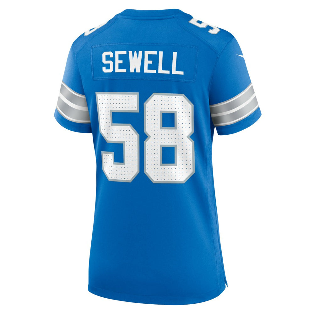 Penei Sewell  Women's Game Jersey - Detroit Lions