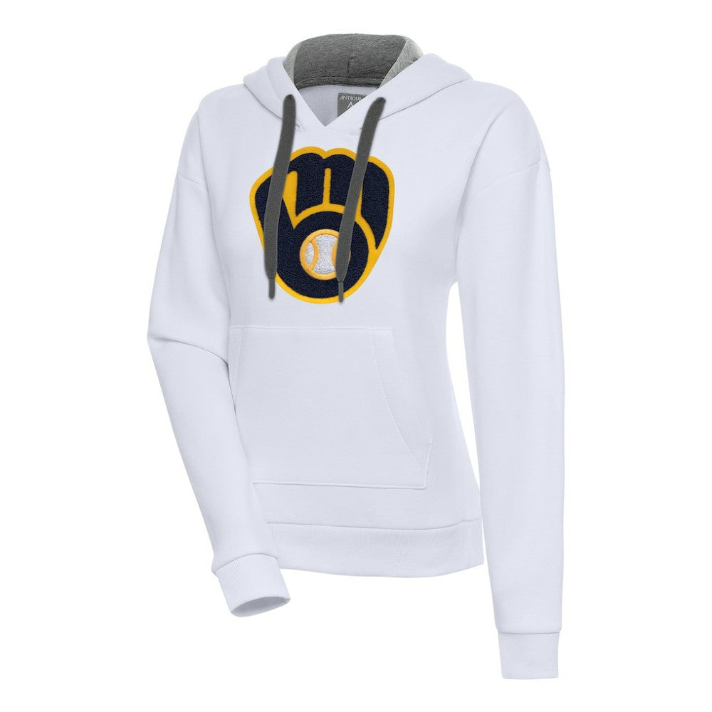 MLB Milwaukee Brewers Antigua Women's Victory Pullover Hoodie