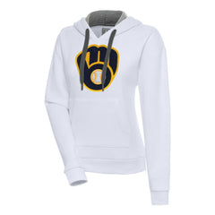 MLB Milwaukee Brewers Antigua Women's Victory Pullover Hoodie