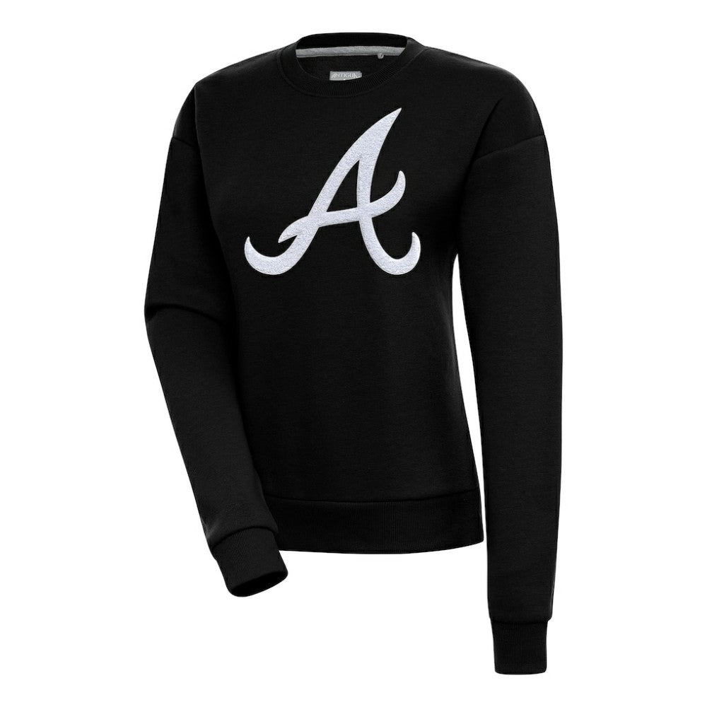 MLB Atlanta Braves Antigua Women's Victory Chenille Pullover Sweatshirt
