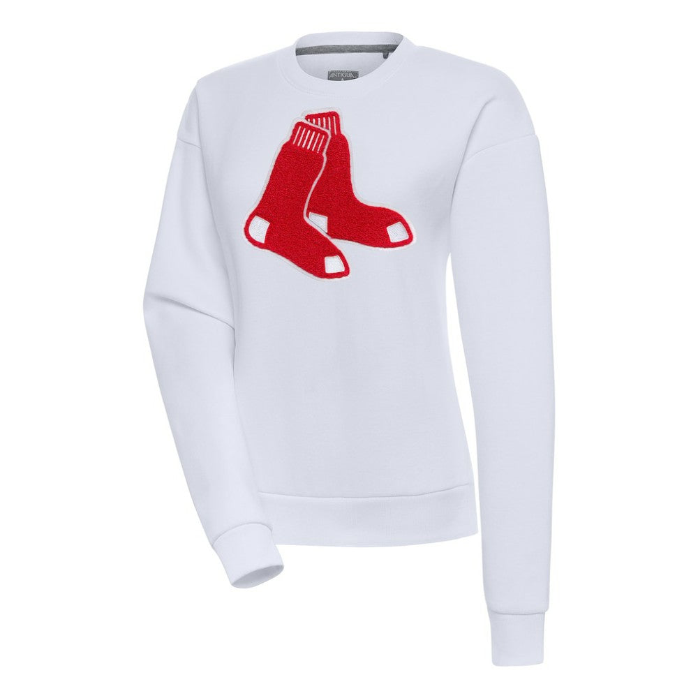 MLB Boston Red Sox Antigua Women's Victory Chenille Pullover Sweatshirt