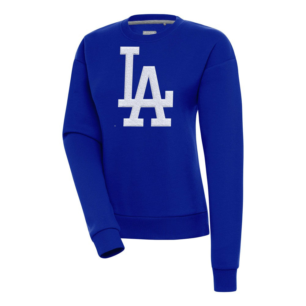 MLB Los Angeles Dodgers Antigua Women's Victory Chenille Pullover Sweatshirt