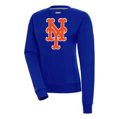 MLB New York Mets Antigua Women's Victory Chenille Pullover Sweatshirt