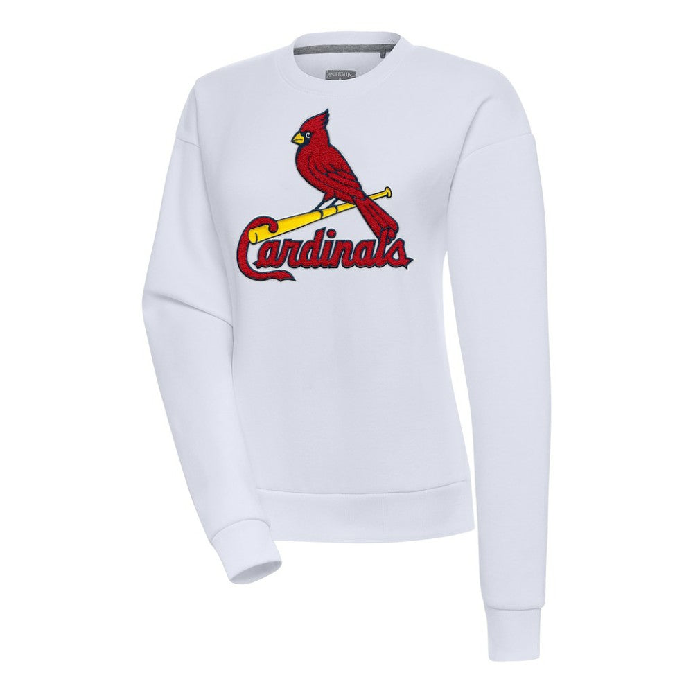 MLB St. Louis Cardinals Antigua Women's Victory Chenille Pullover Sweatshirt