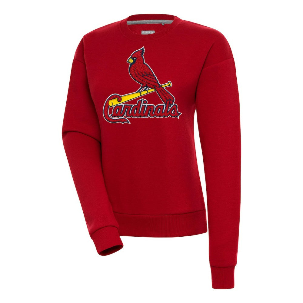 MLB St. Louis Cardinals Antigua Women's Victory Chenille Pullover Sweatshirt