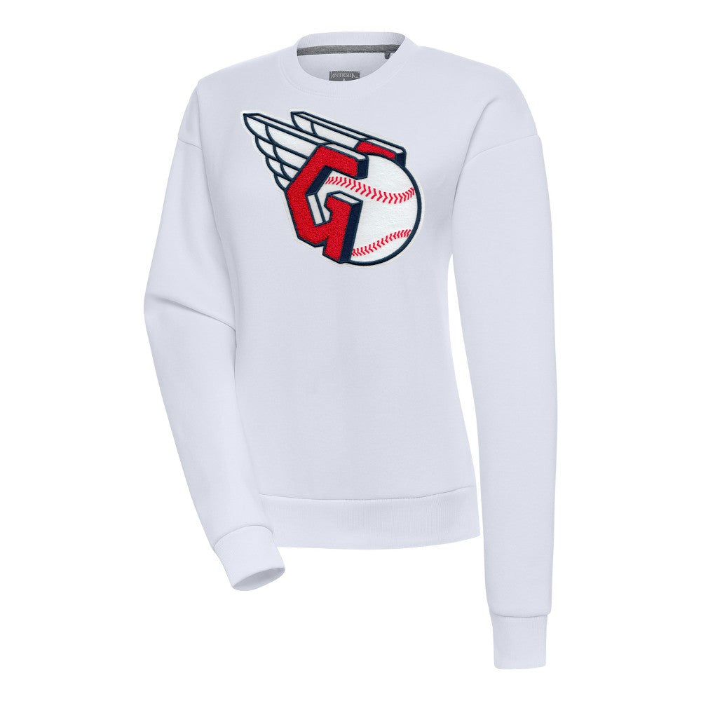 MLB Cleveland Guardians Antigua Women's Victory Chenille Pullover Sweatshirt