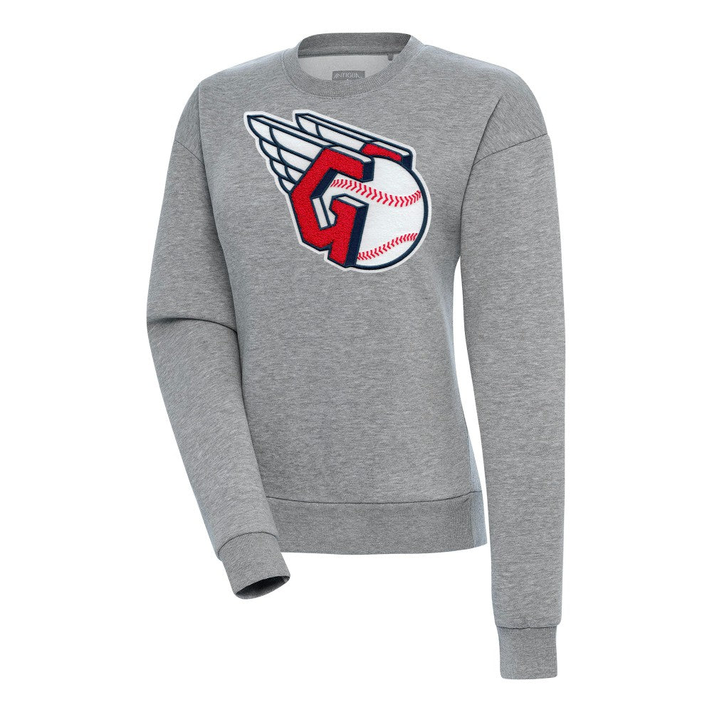 MLB Cleveland Guardians Antigua Women's Victory Chenille Pullover Sweatshirt