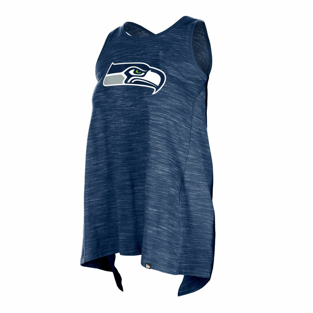 Women's Plus Size Space Dye Active Tank Top - Seattle Seahawks