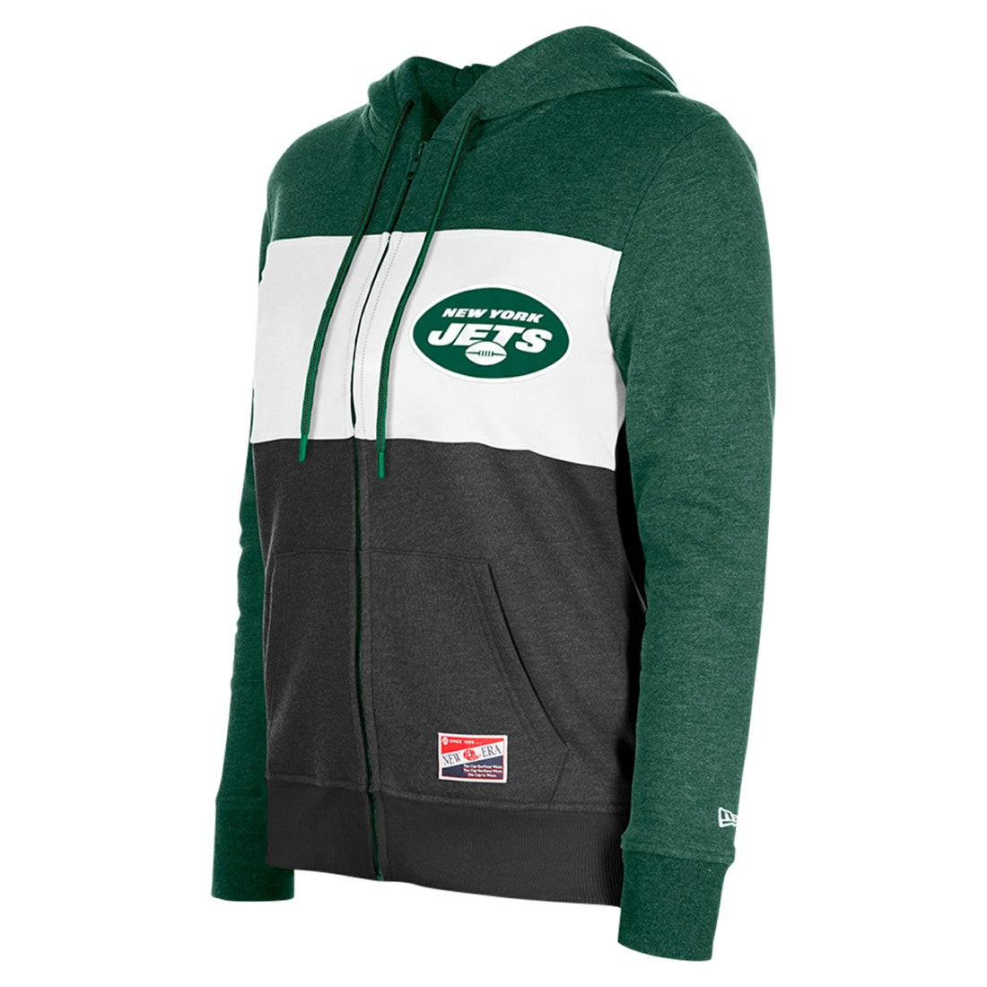 Women's Color-Block Full-Zip Hoodie - New York Jets
