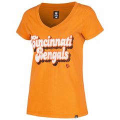 Women's Enzyme Wash Low V-Neck T-Shirt - Cincinnati Bengals