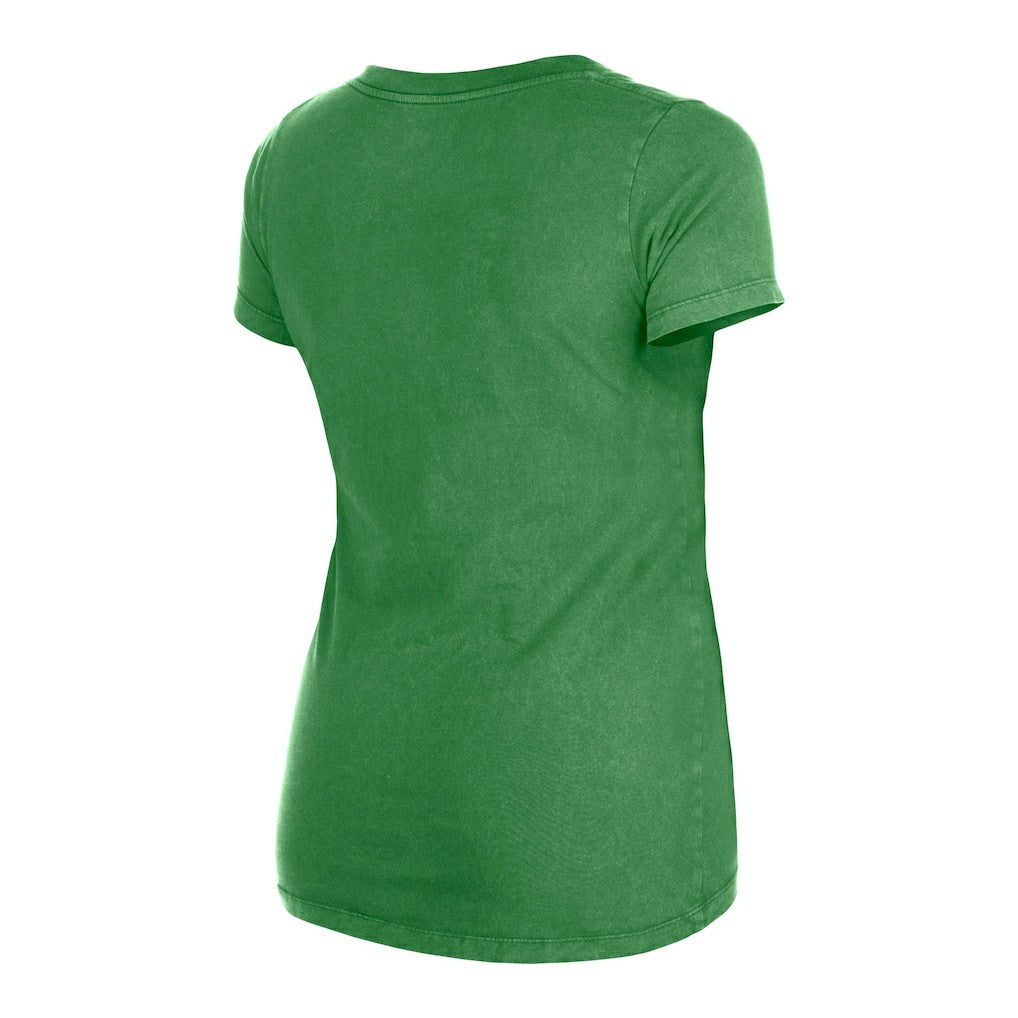 Women's Enzyme Wash Low V-Neck T-Shirt - Philadelphia Eagles