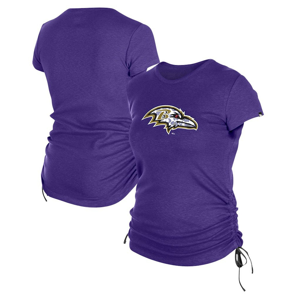 Women's Ruched Side T-Shirt - Baltimore Ravens