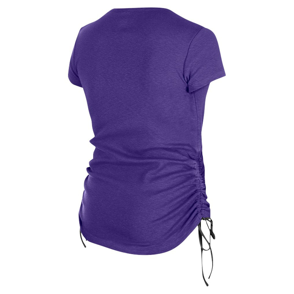 Women's Ruched Side T-Shirt - Baltimore Ravens