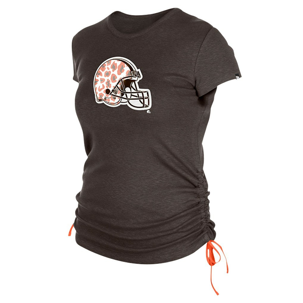 Women's Ruched Side T-Shirt - Cleveland Browns