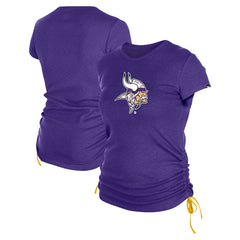 Women's Ruched Side T-Shirt - Minnesota Vikings