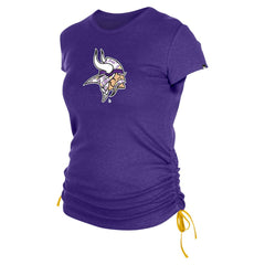 Women's Ruched Side T-Shirt - Minnesota Vikings