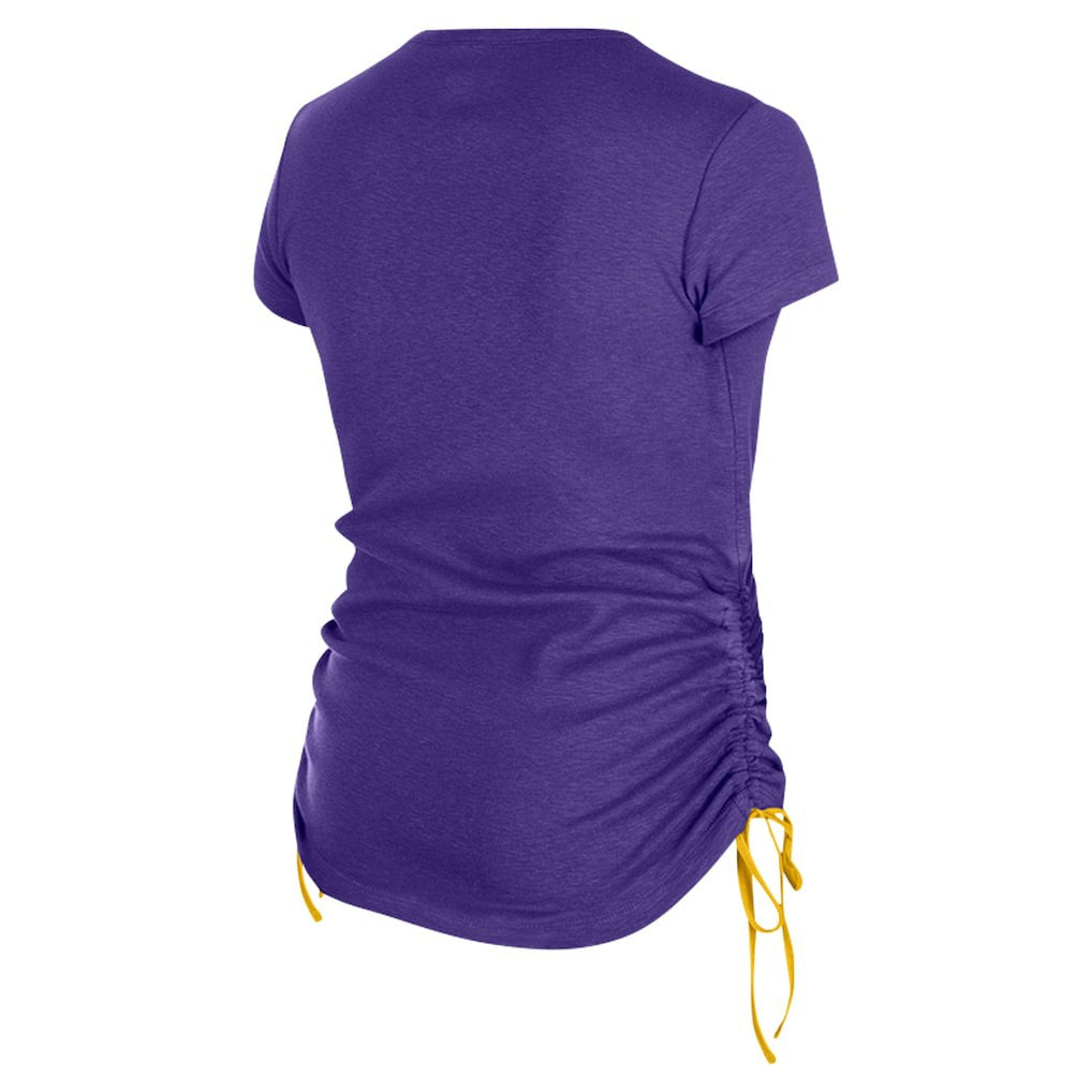 Women's Ruched Side T-Shirt - Minnesota Vikings