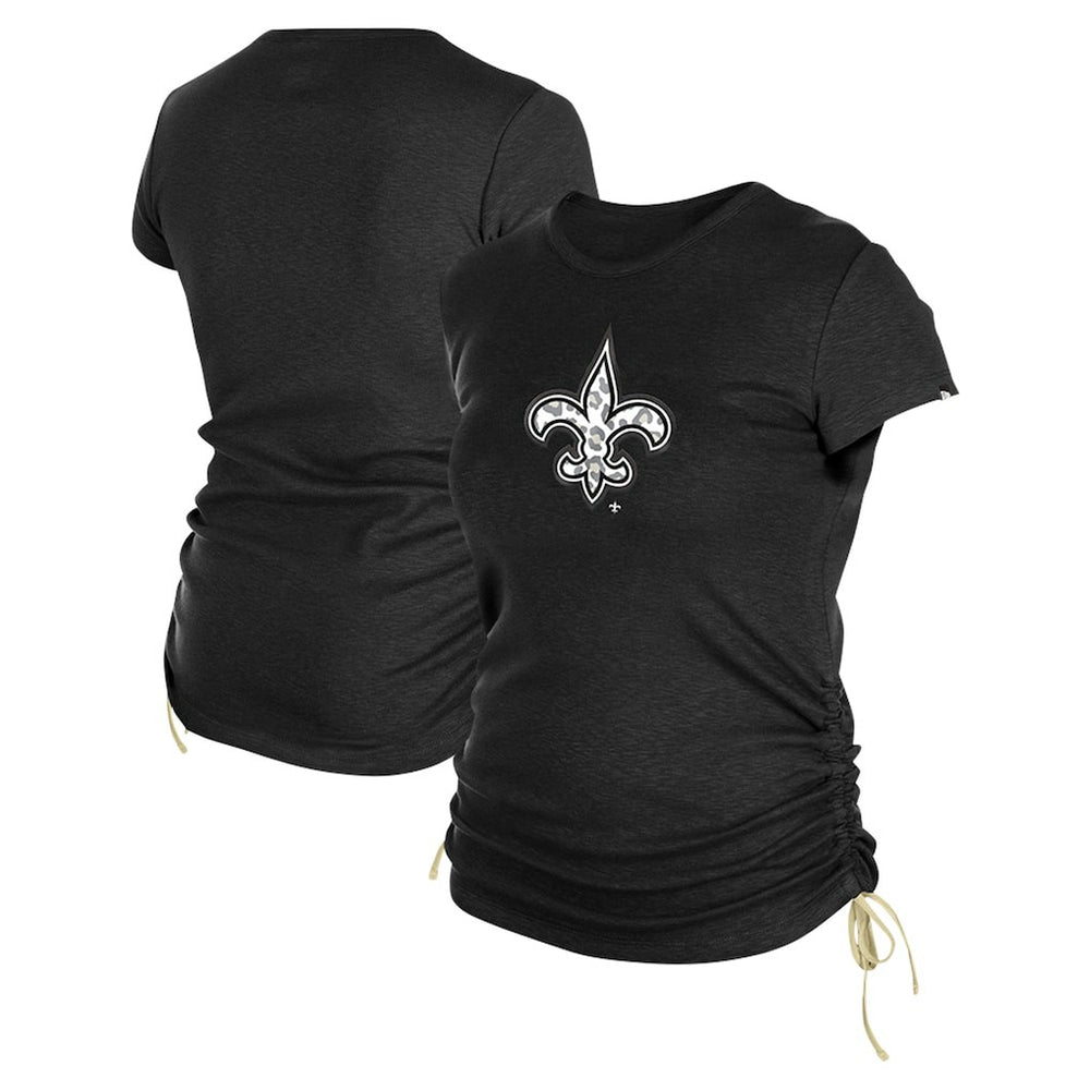 Women's Ruched Side T-Shirt - New Orleans Saints