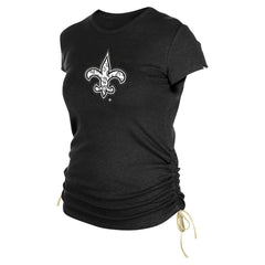 Women's Ruched Side T-Shirt - New Orleans Saints