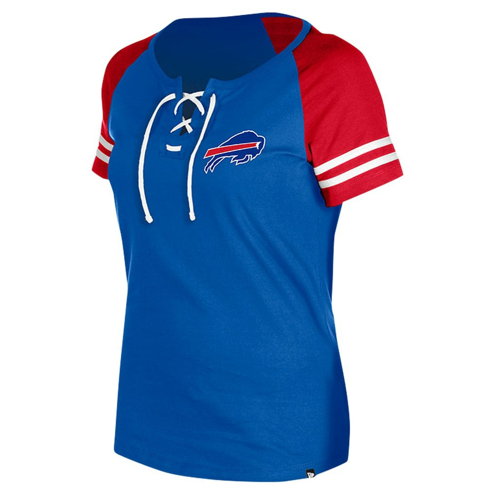Women's Lace-Up Raglan T-Shirt - Buffalo Bills