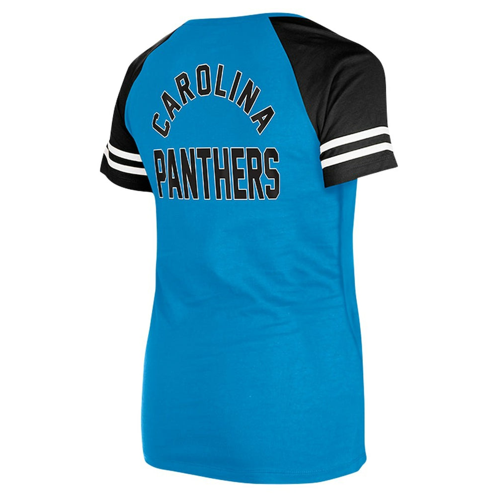 Women's Lace-Up Raglan T-Shirt - Carolina Panthers