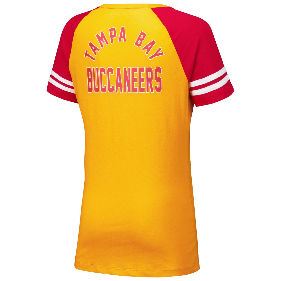 Women's Throwback Lace-Up Raglan T-Shirt - Tampa Bay Buccaneers