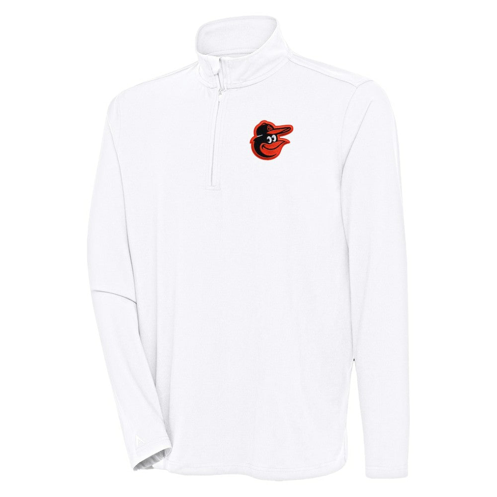 MLB Baltimore Orioles Antigua Hunk Quarter-Zip Pullover Top