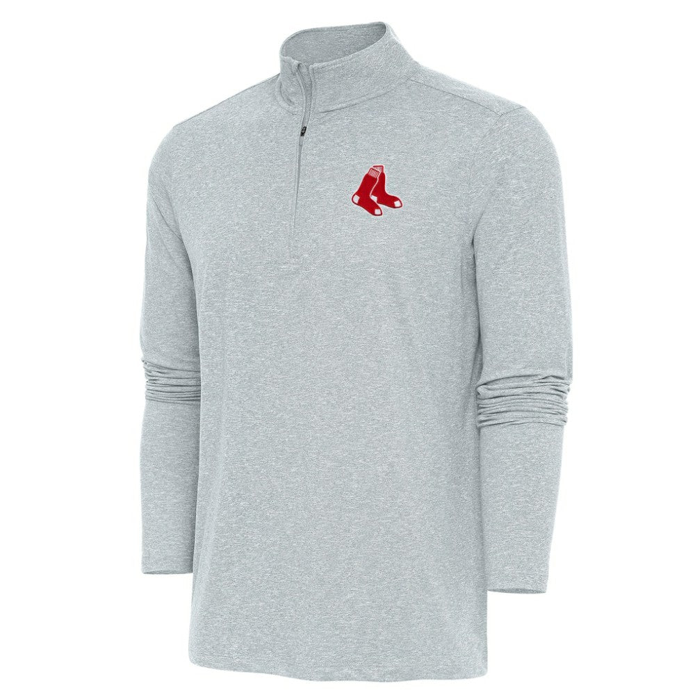 MLB Boston Red Sox Antigua Hunk Quarter-Zip Pullover Top