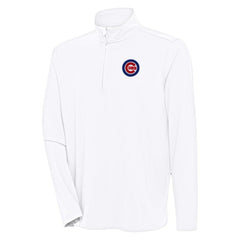 MLB Chicago Cubs Antigua Hunk Quarter-Zip Pullover Top