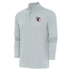 MLB Cleveland Guardians Antigua Hunk Quarter-Zip Pullover Top