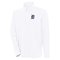 MLB Detroit Tigers Antigua Hunk Quarter-Zip Pullover Top